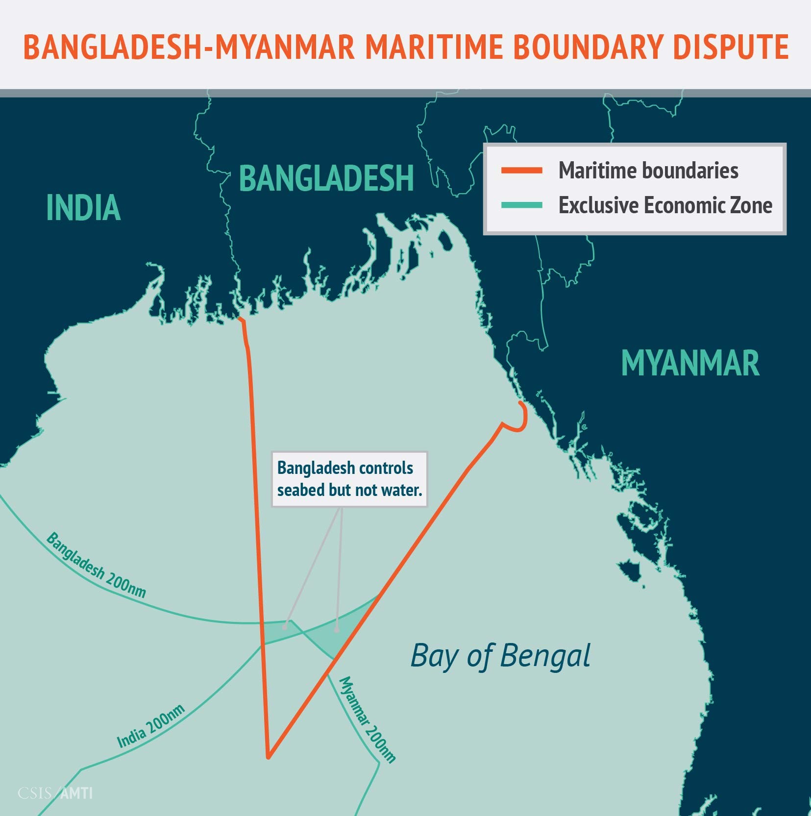 Bangladesh-Myanmar Maritime Dispute | AMTI Maps